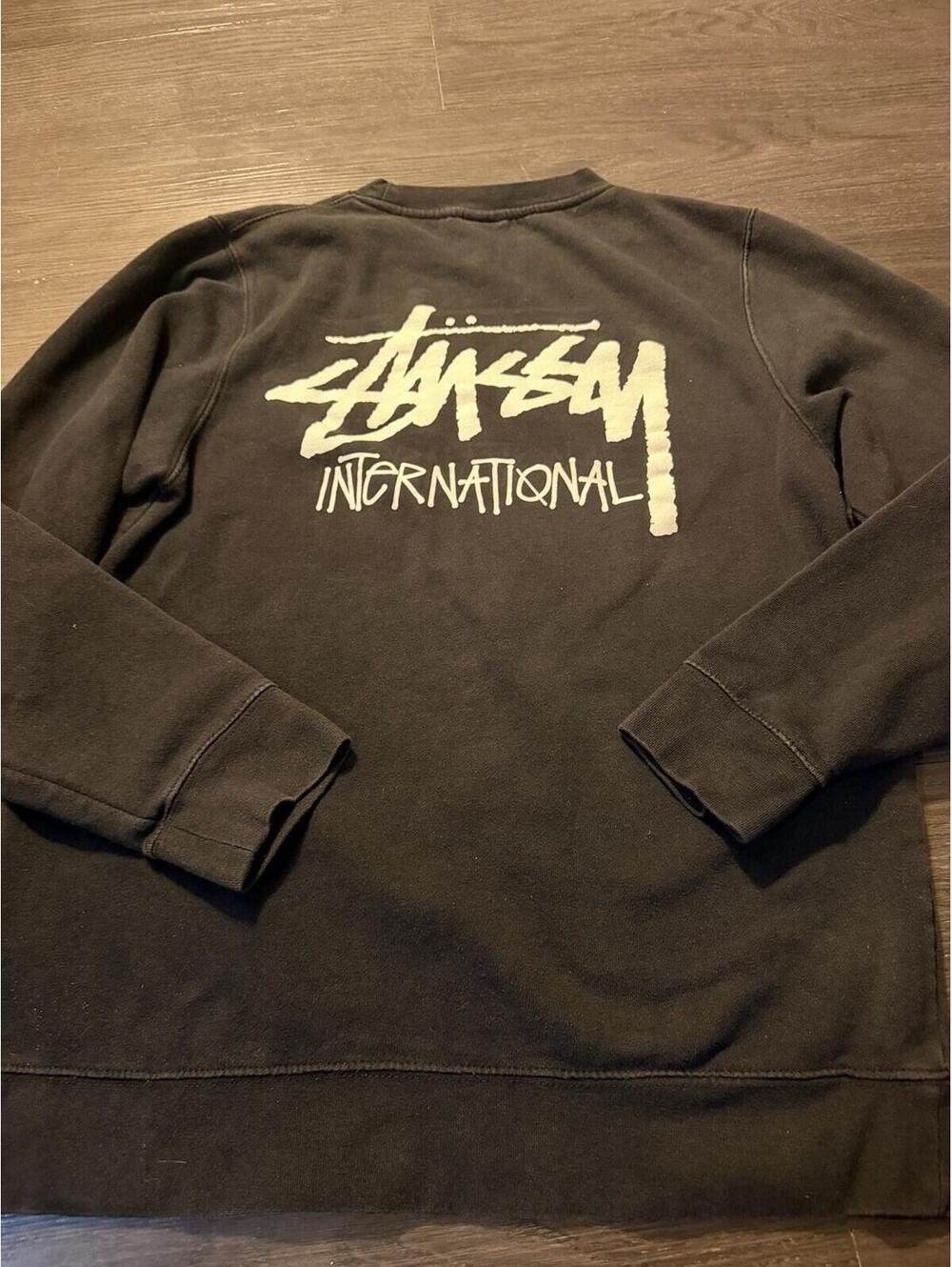 Vintage Y2K STUSSY International Double Sided Made in US Crewneck